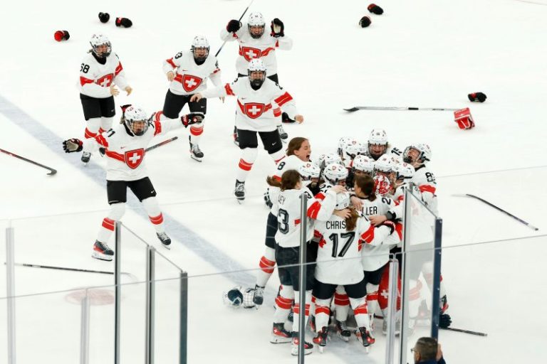 Switzerland tops Sweden in OT for Olympic women’s hockey bronze