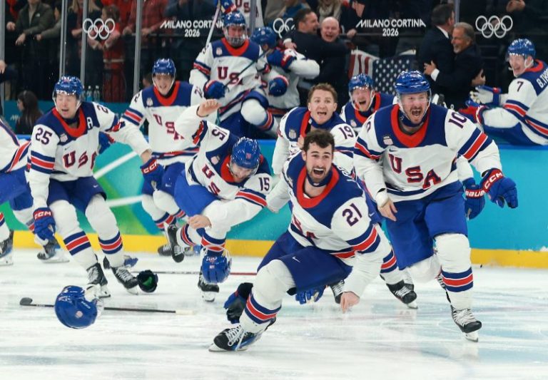 USA wins OT thriller vs Canada for first men’s hockey gold since 1980